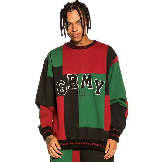 Sudadera Grimey "Singgang Junction All Over Print" Crewneck - Red | Fall 21