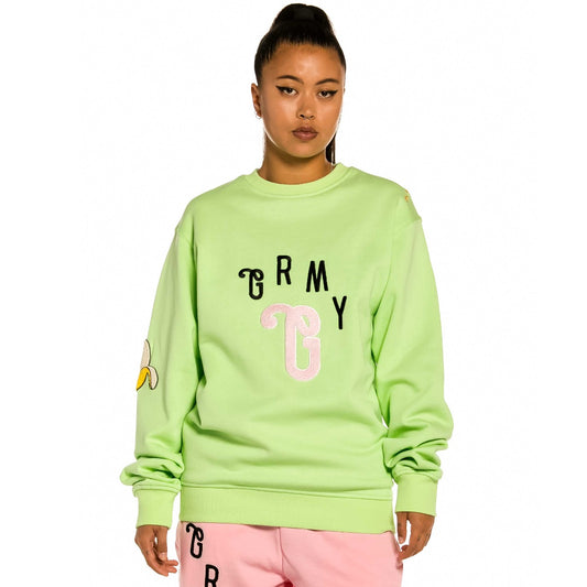 Sudadera Unisex Grimey "Jungle Punch" Crewneck - Green | Spring 22