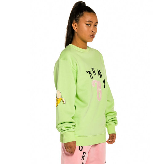 Sudadera Unisex Grimey "Jungle Punch" Crewneck - Green | Spring 22
