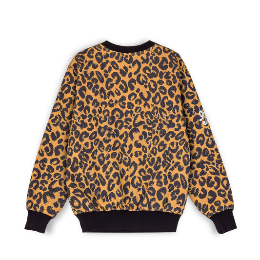 Sudadera Grimey "WESTBOUND" All Over Print Crewneck - Leopard | Fall 22