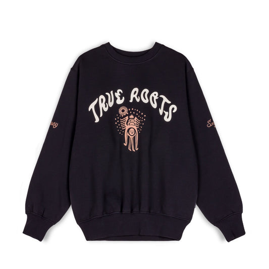 Sudadera Unisex Grimey "SNIPES X GRIMEY TRUE ROOTS" Crewneck - Black | Fall 22