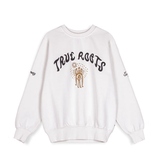 Sudadera Grimey "SNIPES X GRIMEY TRUE ROOTS" Crewneck - White | Fall 22