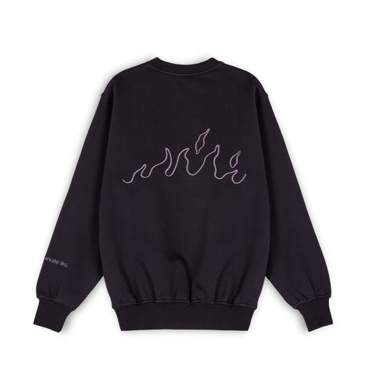 Sudadera Grimey "SNOW FOX" Crewneck - Black | Winter 22