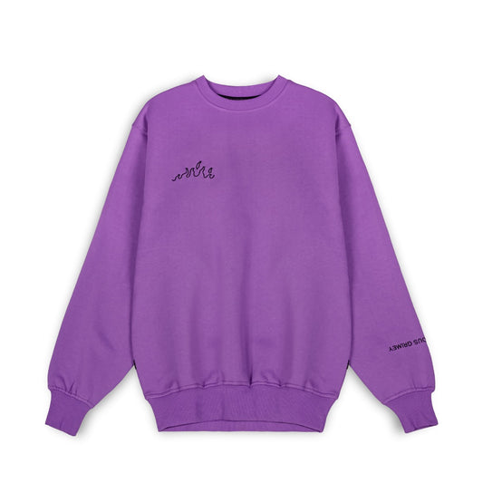 Sudadera Grimey "SNOW FOX" Crewneck - Purple | Winter 22