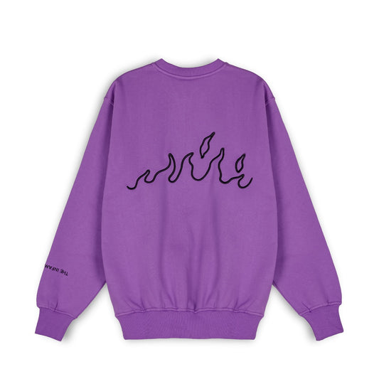 Sudadera Grimey "SNOW FOX" Crewneck - Purple | Winter 22