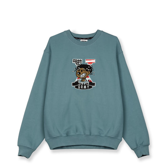 Grimey Voodoo Child Vintage Crewneck Light Blue