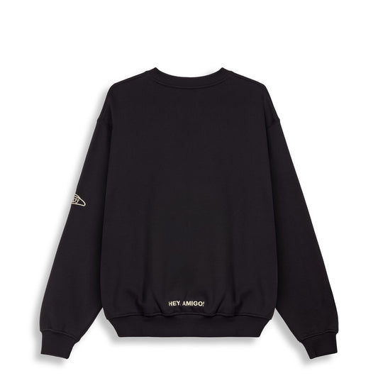 Grimey Lone Hand Vintage Crewneck Black