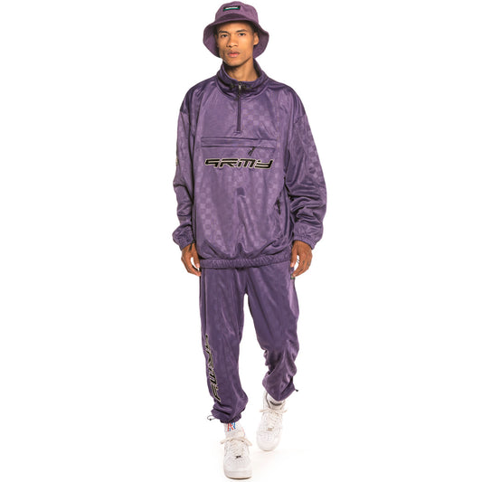 Pack Grimey Track Jacket + Trackpant Sighting in Vostok FW19 Purple