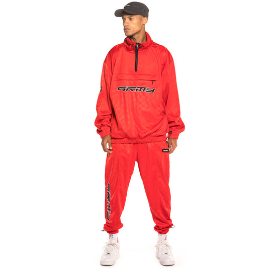 Pack Grimey Track Jacket + Trackpant Sighting in Vostok FW19 Red