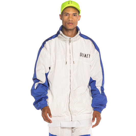 Track Jacket Grimey Planete Noire Silver FW19 White