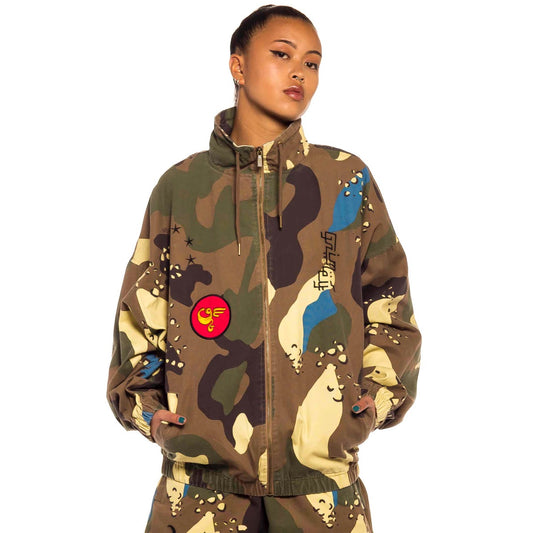 Grimey GLORIFIED Unisex Trainingsjacke – Camouflage | Frühling 22