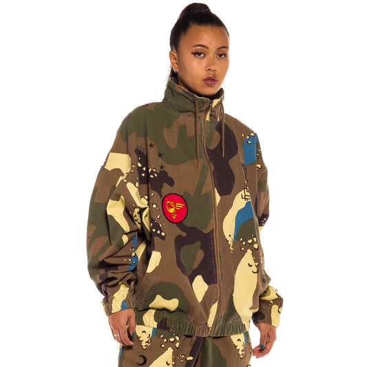 Grimey GLORIFIED Unisex Trainingsjacke – Camouflage | Frühling 22