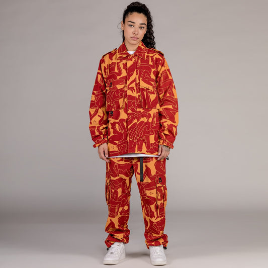 Grimey „LUST MANTRA“ Unisex-Trainingsjacke – Braun | Herbst 22