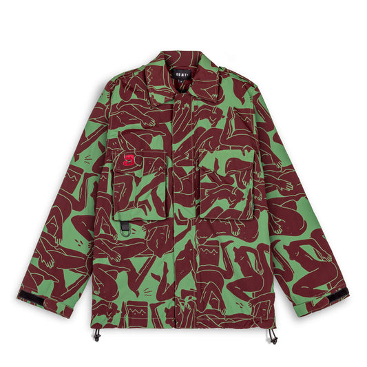 Grimey „LUST MANTRA“ Unisex-Trainingsjacke – Grün | Herbst 22
