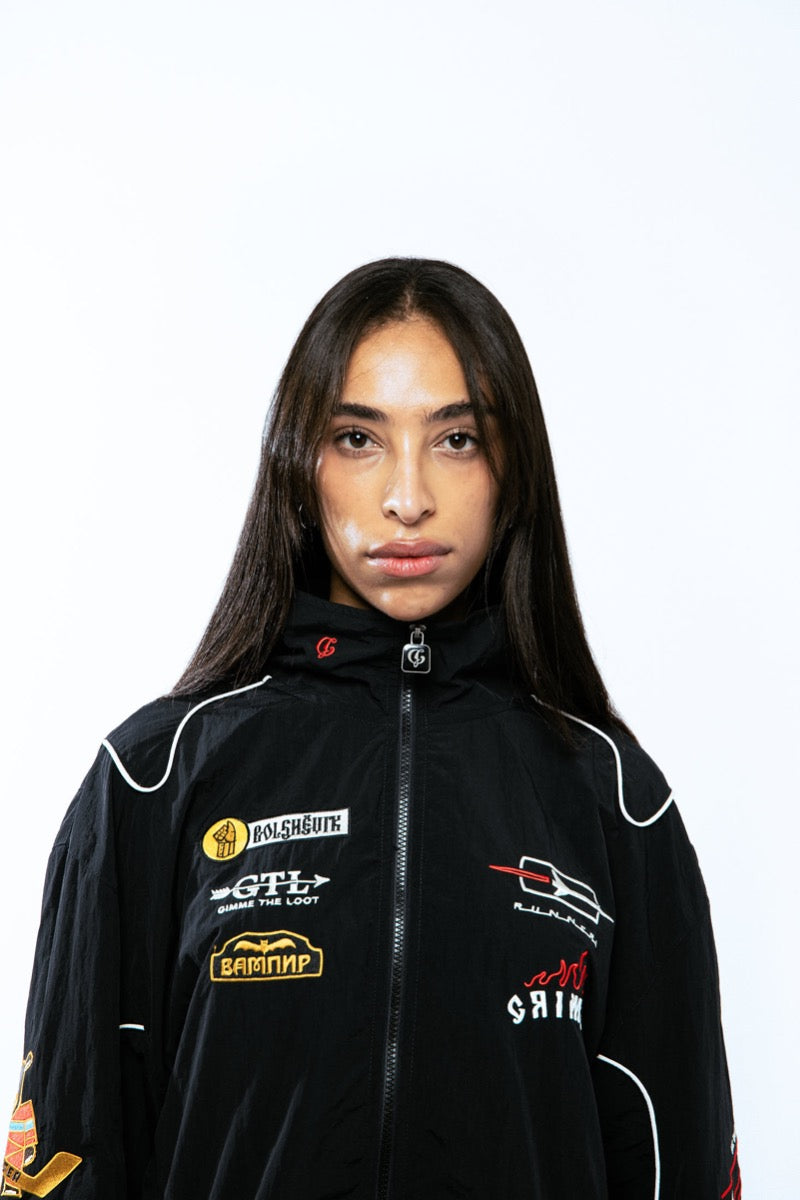 Grimey The Lower Depths Track Jacket Black BLACK
