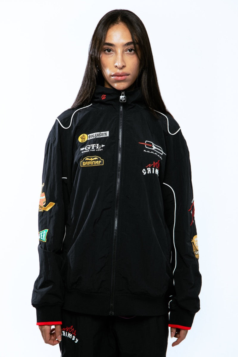 Grimey The Lower Depths Track Jacket Black BLACK
