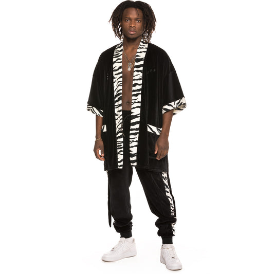 GRMY X Natos & Waor Collab Velour Kimono SS19 black