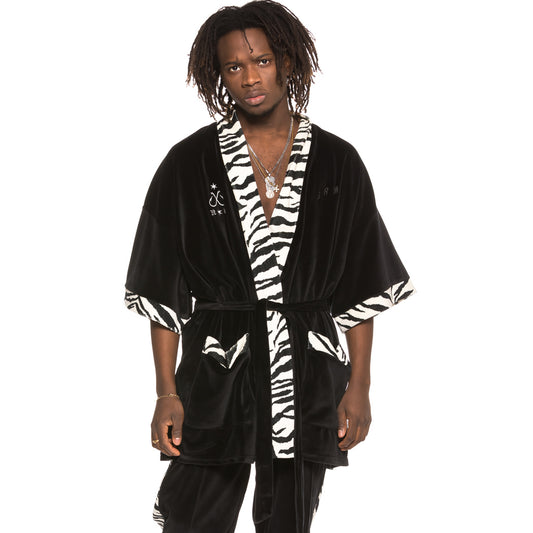 GRMY X Natos & Waor Collab Velour Kimono SS19 black