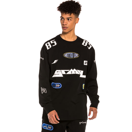 Grimey „Arch Rival“ Langarm-T-Shirt – Schwarz | Frühling 22