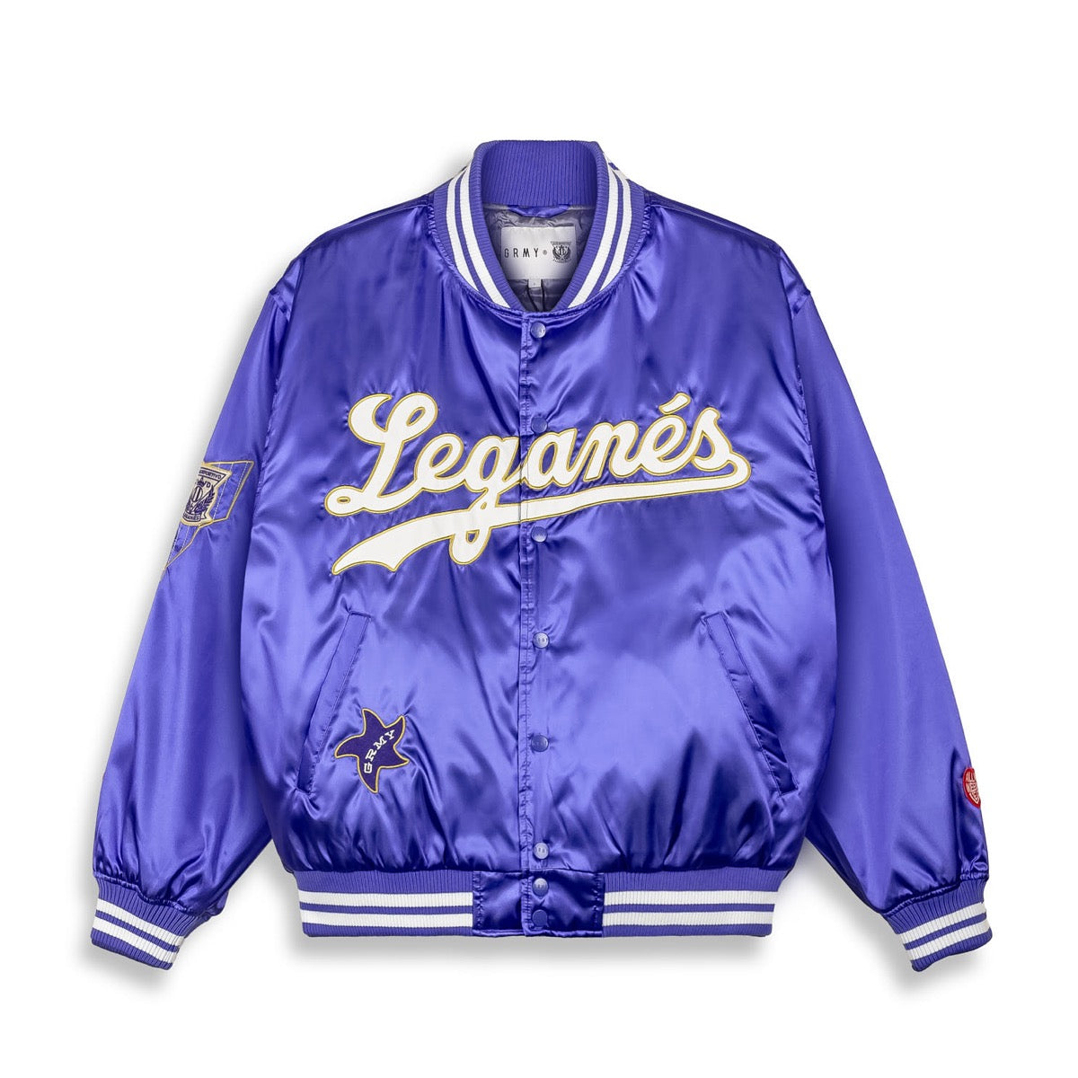 Chaqueta Grimey Lega X Grmy We Always Dreaming Satin Jacket Royal Blue ...