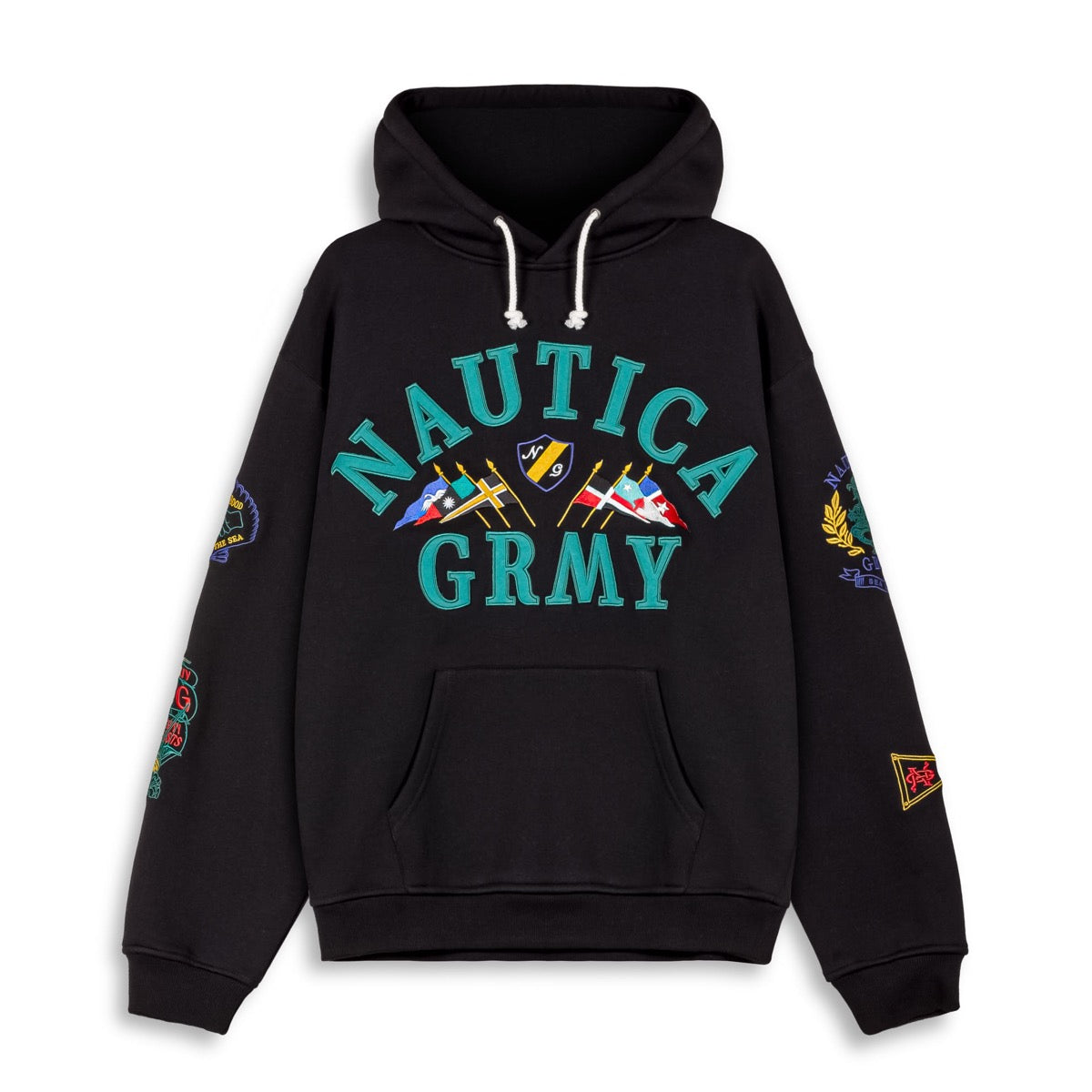 Sudadera GRIMEY MIGHTY HARMONIST NAUTICA X GRMY VINTAGE HOODIE BLACK ...