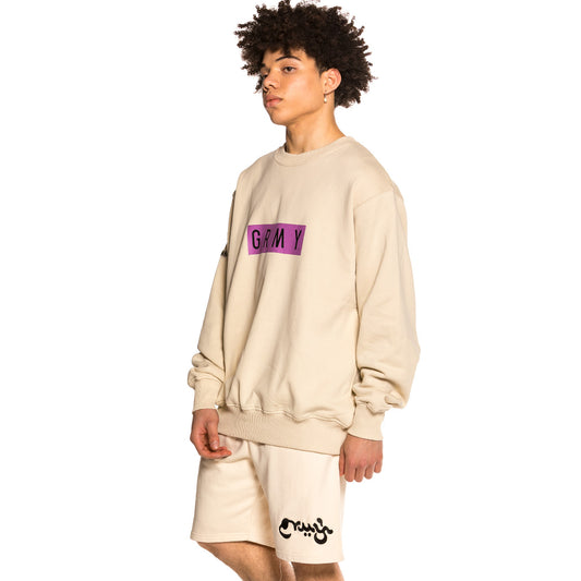 Pack Grimey Shorts "Hope Unseen" + Crewneck "Frenzy" - Sand | Spring 21