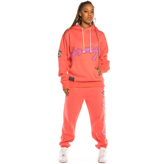 Unisex Grimey Strange Fruit Hoodie – Koralle | Frühling 21