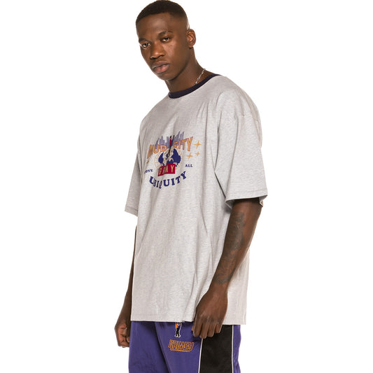 Grimey Ubiquity Schweres FW20 Sport Graues T-Shirt