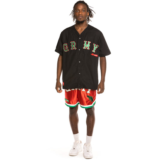 Pack Grimey Baseball Jersey + Shorts "The Loot" - Black/Red | Spring 21