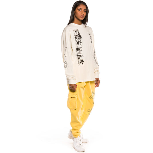 Pack Grimey LS Tee + Track Pants Yoga Fire FW20 White/Yellow