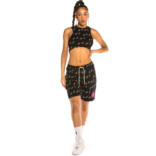 Pack Grimey Short + Top Urmah Dojo All Over Print Girl SS20 Black