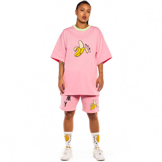 Grimey „Jungle Punch“ Schweres Unisex-T-Shirt – Pink | Frühling 22