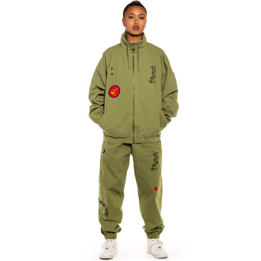 Grimey „Glorified“ Unisex-Trainingsjacke – Grün| Frühling 22