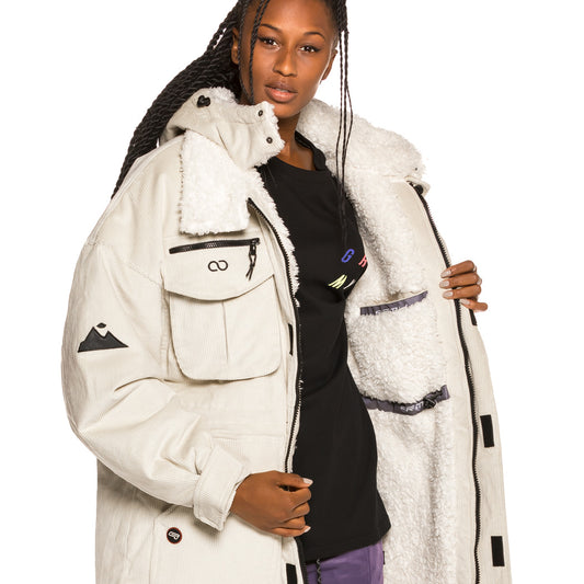 Parka Unisex Grimey Sighting in Vostok FW19 White