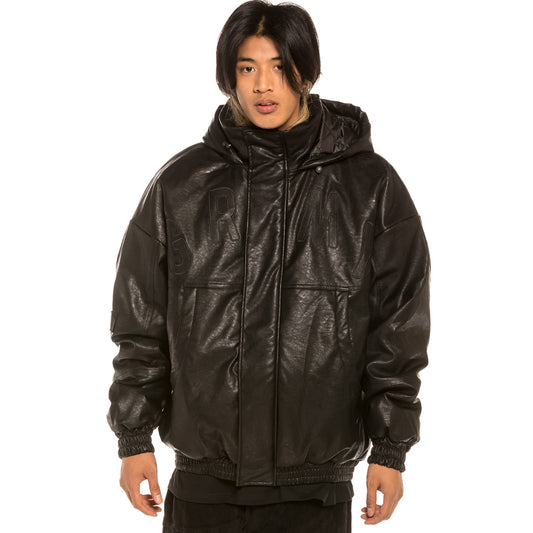 Pullover Grimey "Les Memories" PU Leather - Black | Winter 21