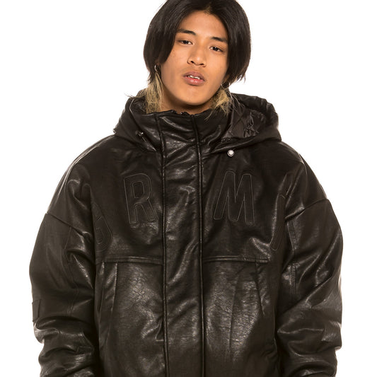 Pullover Grimey "Les Memories" PU Leather - Black | Winter 21