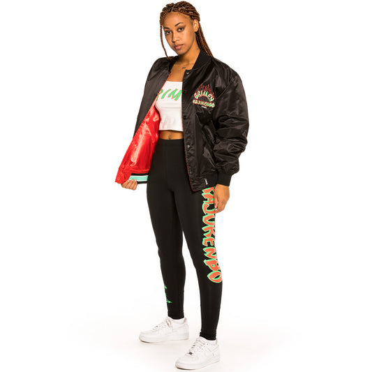Pack Grimey Satin Jacket + Leggins "Destroy All Fear" - Black | Fall 21