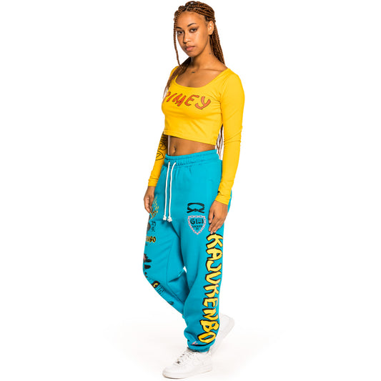 Pack Grimey LS shirt + Sweatpant "Destroy All Fear" - Yellow / Blue | Fall 21