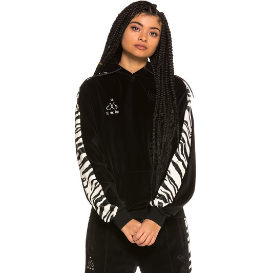 Unisex Velours Sweatshirt GRMY X Natos &amp; Waor Collab SS19 schwarz