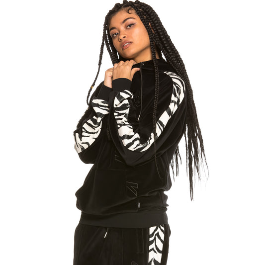 Unisex Velours Sweatshirt GRMY X Natos &amp; Waor Collab SS19 schwarz