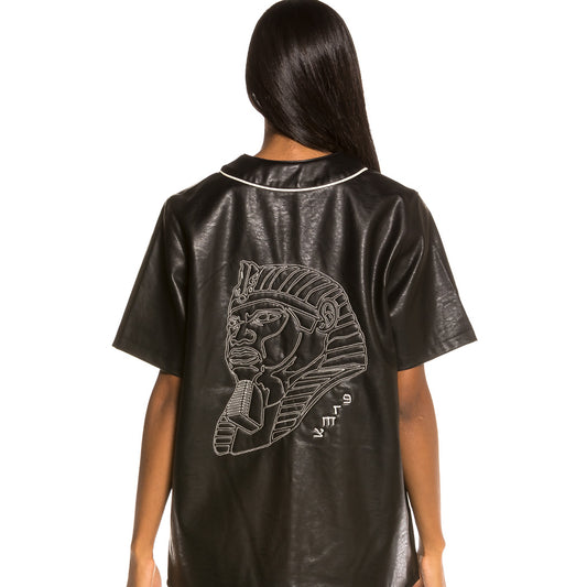 Grimey Call of Yore Unisex Baseball Jersey FW20 Black