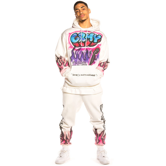 Pack Grimey Hoodie + Pant SHIRTKINGPHADE SS20 White