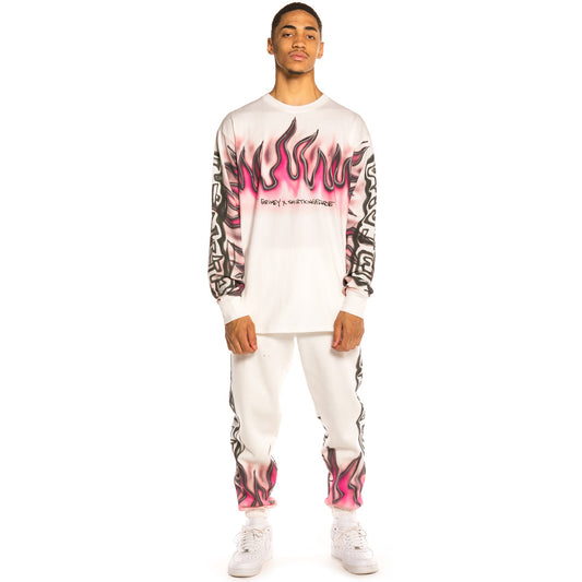 Pack Grimey Long Sleeve Shirt + Pant SHIRTKINGPHADE SS20 White