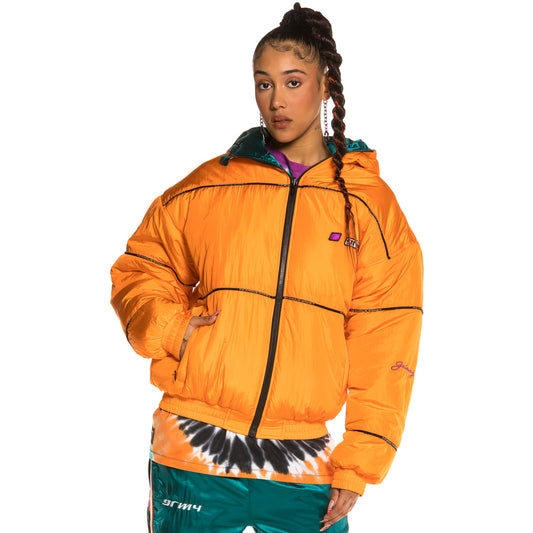 Unisex Wendejacke Grimey Acknowledge SS20 Grün/Gelb