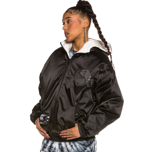 Grimey Acknowledge Unisex Wendejacke SS20 Schwarz/Silber