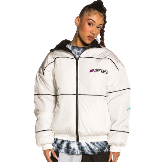 Grimey Acknowledge Unisex Wendejacke SS20 Schwarz/Silber