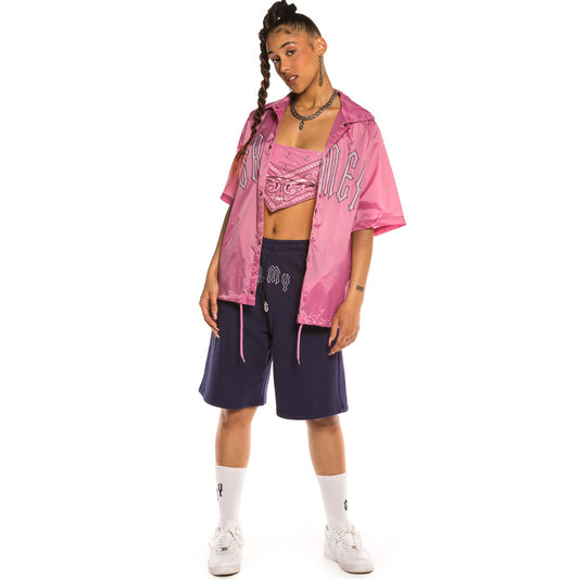 Pack Grimey Short + Top + Coach Jacket Carnitas Girl SS20 Grey/Rose