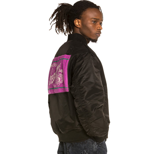 Grimey "Liveution" Reversible Bomber Jacket Black | Spring 21