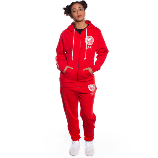 PACK ZIPPER HOODIE + PANTALÓN CORE  FW17 RED
