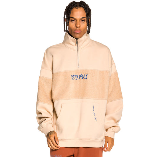 Sudadera Grimey "Jazz Thing" High neck - Cream | Fall 21